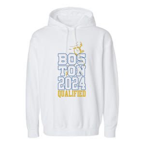 Boston Qualified 2024 Annual Race Women Garment-Dyed Fleece Hoodie