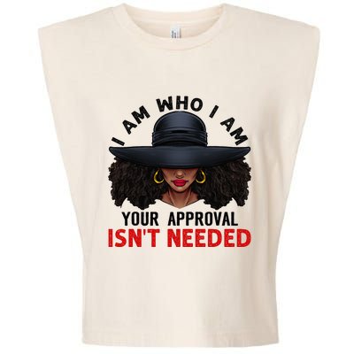 Black Queen African American Ladies Curly Natural Afro Gifts Garment-Dyed Women's Muscle Tee