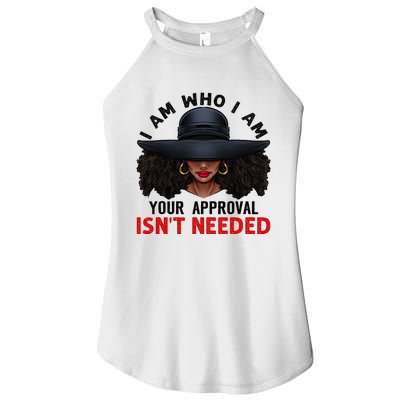 Black Queen African American Ladies Curly Natural Afro Gifts Women’s Perfect Tri Rocker Tank