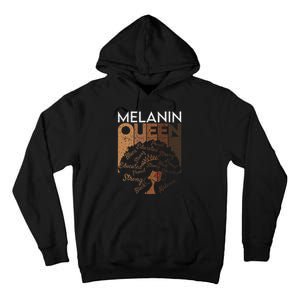 Black Queen Afro Melanin Dripping Art Black History Tall Hoodie