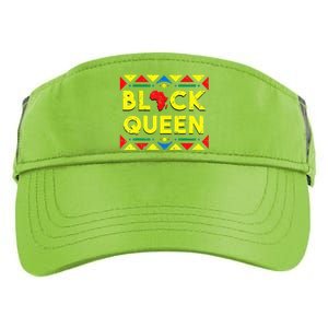 Black Queen African Roots Black History Month Gift Adult Drive Performance Visor