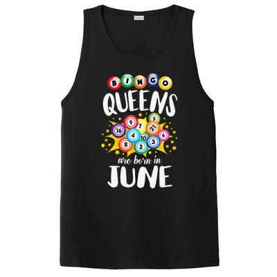 Bingo Queens Are Born In June Bingo Lover Player PosiCharge Competitor Tank