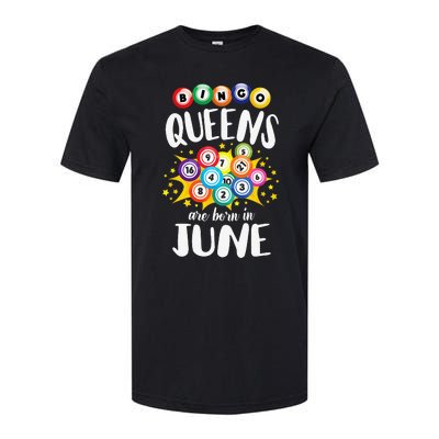 Bingo Queens Are Born In June Bingo Lover Player Softstyle® CVC T-Shirt