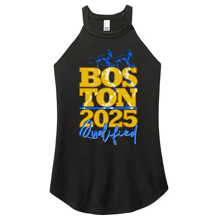 Boston Qualified Annual Race 2025 For Marathon Gift Women's Perfect Tri Rocker Tank