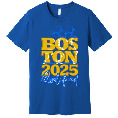 Boston Qualified Annual Race 2025 For Marathon Gift Premium T-Shirt