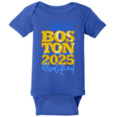 Boston Qualified Annual Race 2025 For Marathon Gift Baby Bodysuit