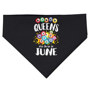 Bingo Queens Are Born In June Bingo Lover Player USA-Made Doggie Bandana