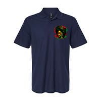 Black Queen Afro Melanin Woman Dripping Art Black History Softstyle Adult Sport Polo