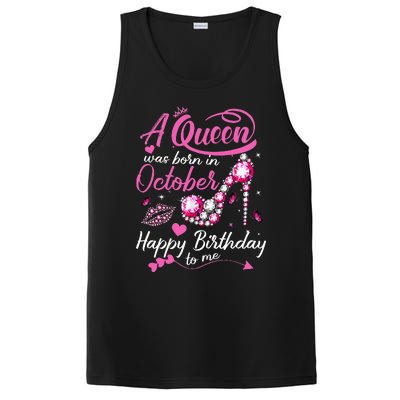 Black Queens Are Born In October Women Birthday Gift PosiCharge Competitor Tank