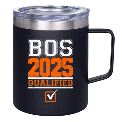 Boston Qualified Annual Race 2025 For Marathon Gift 12oz Stainless Steel Coffee Mug