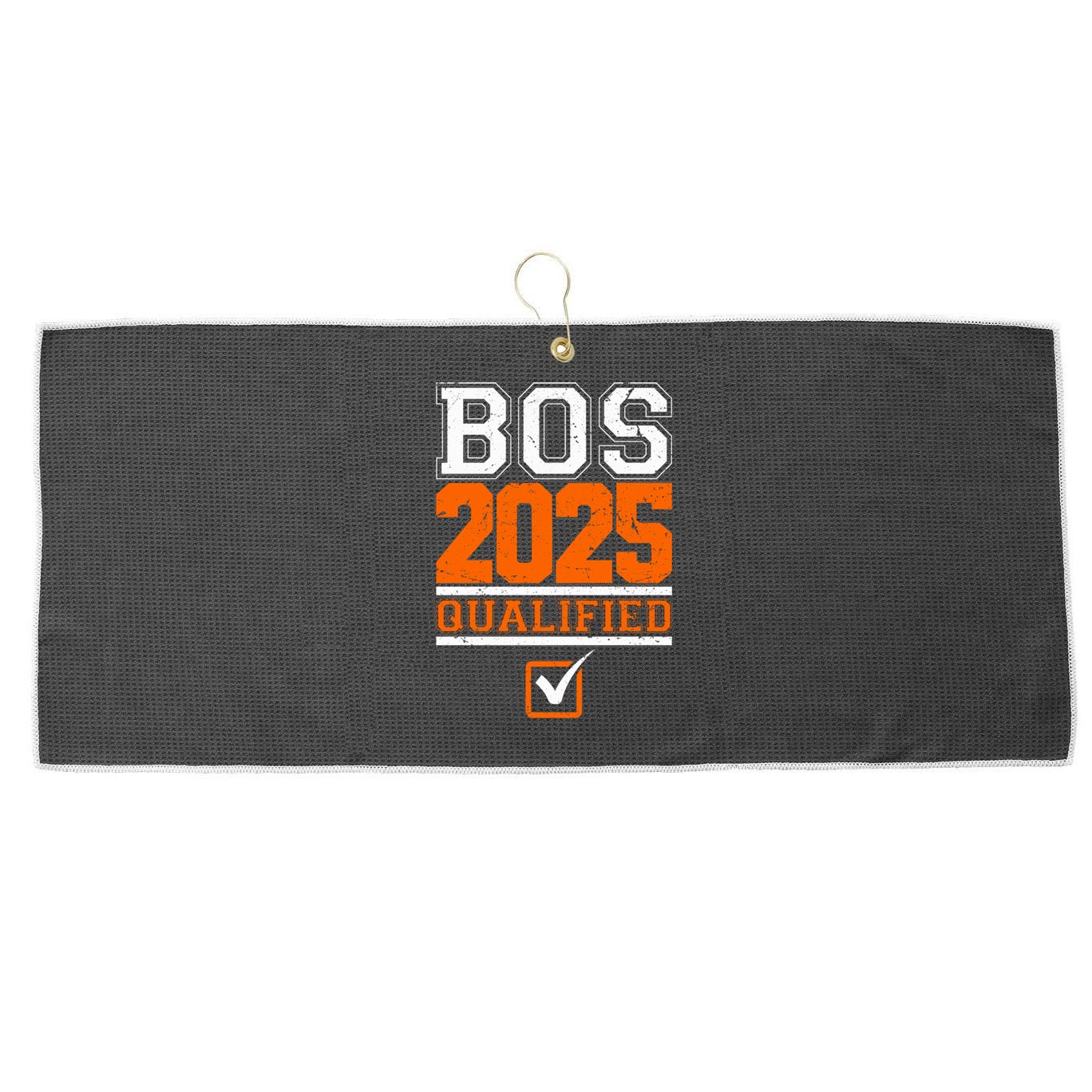 Boston Qualified Annual Race 2025 For Marathon Gift Large Microfiber Waffle Golf Towel