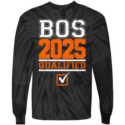 Boston Qualified Annual Race 2025 For Marathon Gift Tie-Dye Long Sleeve Shirt