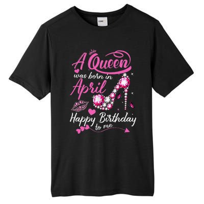 Black Queens are Born in April Wo Birthday Gift Tall Fusion ChromaSoft Performance T-Shirt