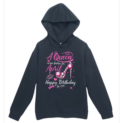 Black Queens are Born in April Wo Birthday Gift Urban Pullover Hoodie