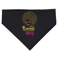 Black Queens Are Born In May Birthday for Wo USA-Made Doggie Bandana