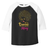 Black Queens Are Born In May Birthday for Wo Toddler Fine Jersey T-Shirt