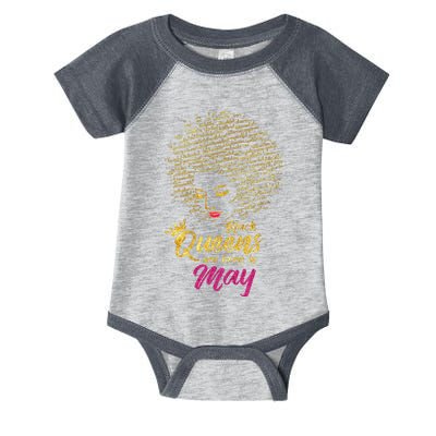 Black Queens Are Born In May Birthday for Wo Infant Baby Jersey Bodysuit