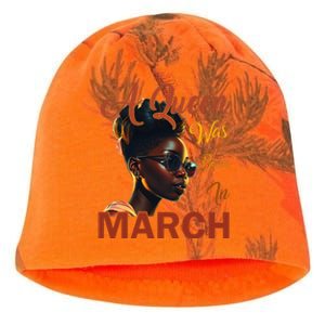 Black Queens are Born in March Birthday Gifts Wo Kati - Camo Knit Beanie