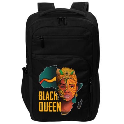 Black Queen Afro Melanin African Women Black History Impact Tech Backpack