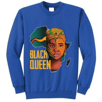 Black Queen Afro Melanin African Women Black History Sweatshirt