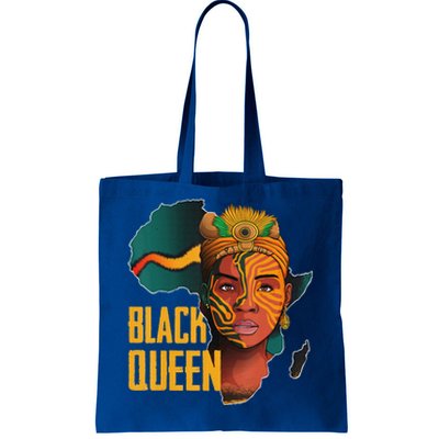 Black Queen Afro Melanin African Women Black History Tote Bag