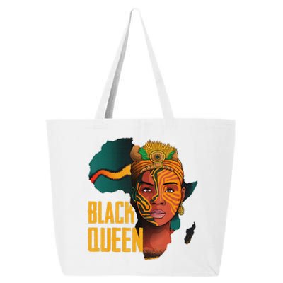 Black Queen Afro Melanin African Women Black History 25L Jumbo Tote