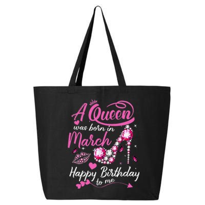 Black Queens are Born in March Wo Birthday Gift 25L Jumbo Tote