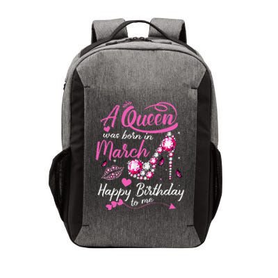 Black Queens are Born in March Wo Birthday Gift Vector Backpack