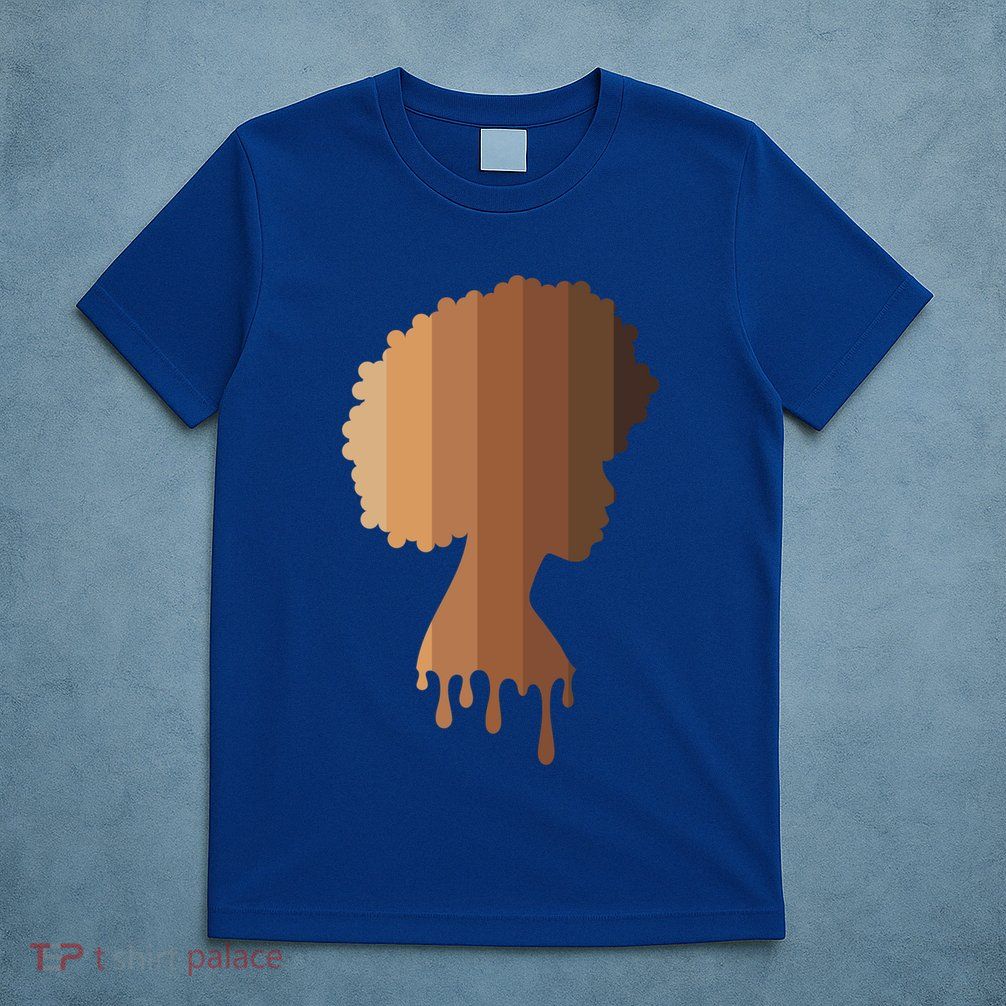 Black Queen Afro Dripping Melanin Junenth Black History Gift T-Shirt