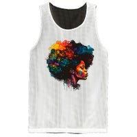 Black Queen Afro Melanin Dripping Juneteenth Mesh Reversible Basketball Jersey Tank