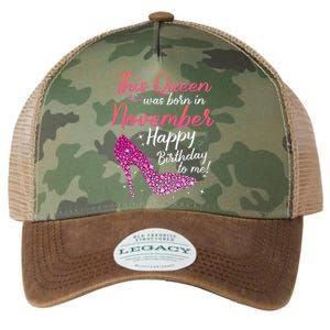 Black Queens Are Born In November Birthday Legacy Tie Dye Trucker Hat