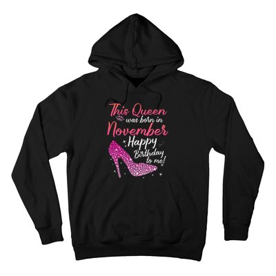 Black Queens Are Born In November Birthday Hoodie