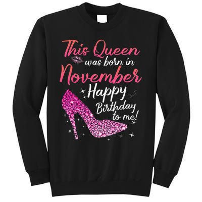 Black Queens Are Born In November Birthday Sweatshirt