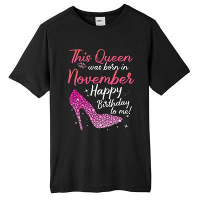 Black Queens Are Born In November Birthday Tall Fusion ChromaSoft Performance T-Shirt