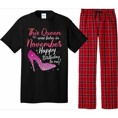 Black Queens Are Born In November Birthday Pajama Set