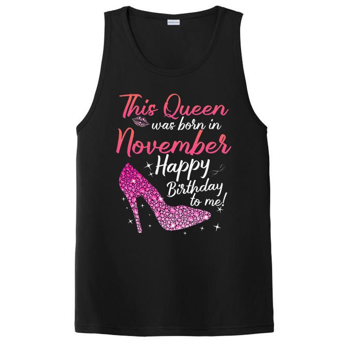 Black Queens Are Born In November Birthday PosiCharge Competitor Tank