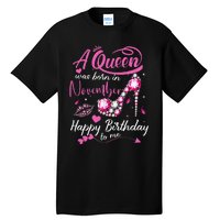 Black Queens Are Born In November Birthday Tall T-Shirt