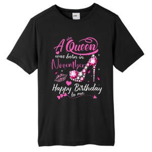 Black Queens Are Born In November Birthday Tall Fusion ChromaSoft Performance T-Shirt