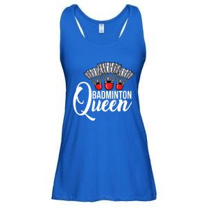 Badminton Queen Badminton Player Shuttlecock Sports Smash Gift Ladies Essential Flowy Tank