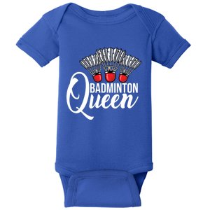 Badminton Queen Badminton Player Shuttlecock Sports Smash Gift Baby Bodysuit