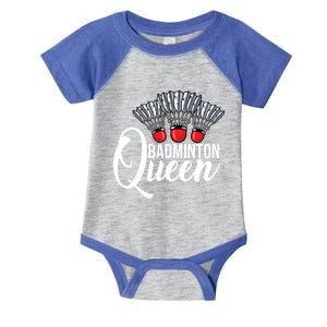 Badminton Queen Badminton Player Shuttlecock Sports Smash Gift Infant Baby Jersey Bodysuit