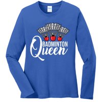 Badminton Queen Badminton Player Shuttlecock Sports Smash Gift Ladies Long Sleeve Shirt