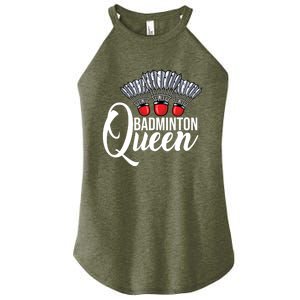 Badminton Queen Badminton Player Shuttlecock Sports Smash Gift Women's Perfect Tri Rocker Tank