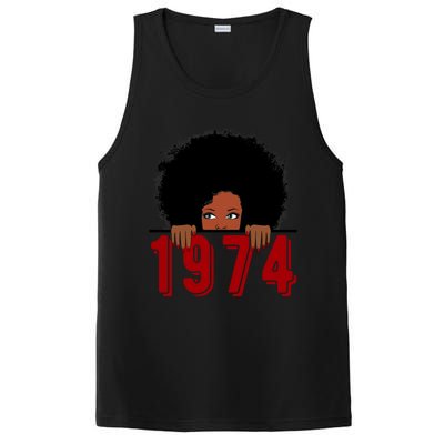 Black Queen Born In 1974 46th Yrs Old Awesome Birthday Funny Gift Cool Gift PosiCharge Competitor Tank