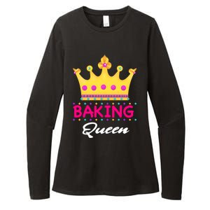 Baking Queen Baker Mom Funny Gift Womens CVC Long Sleeve Shirt