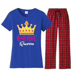 Baking Queen Baker Mom Funny Gift Women's Flannel Pajama Set