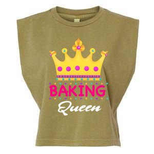 Baking Queen Baker Mom Funny Gift Garment-Dyed Women's Muscle Tee