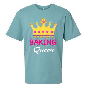 Baking Queen Baker Mom Funny Gift Sueded Cloud Jersey T-Shirt