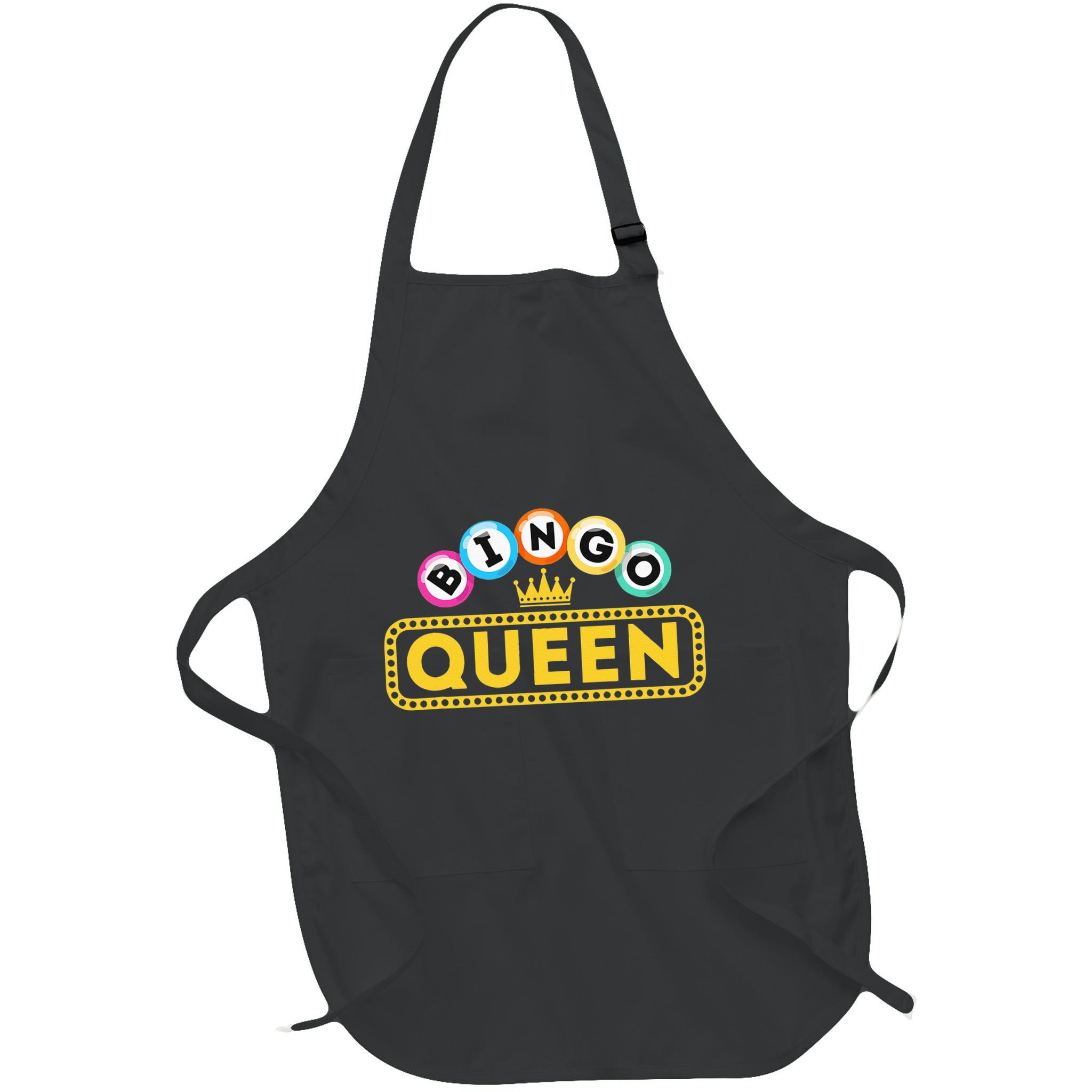 Bingo Queen Bingo Lover Gambler Gambling Apron