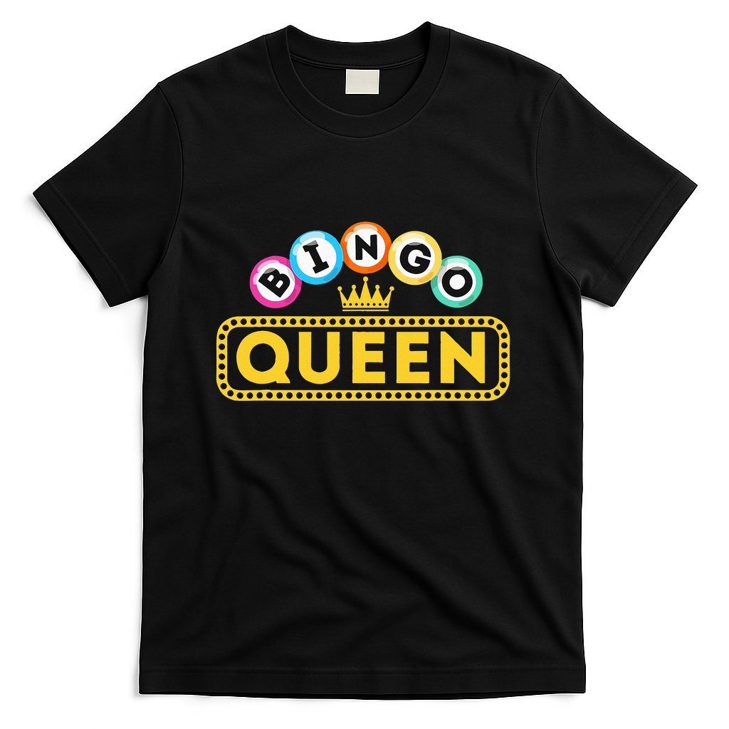 Bingo Queen Bingo Lover Gambler Gambling T-Shirt